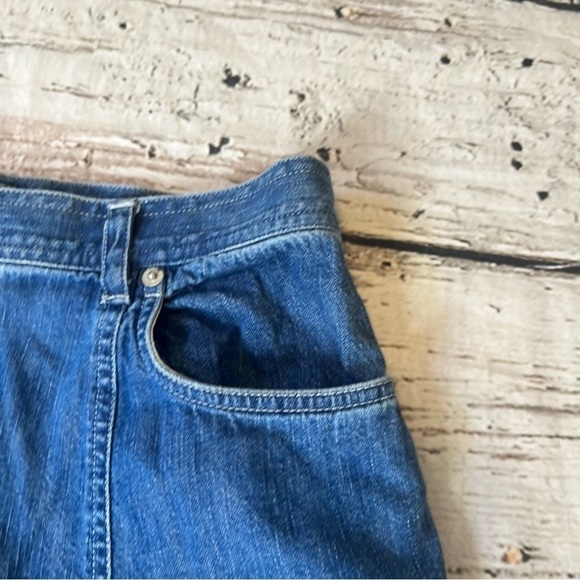 Lauren Ralph Lauren A-Line Denim Skirt Size 8P - Picture 4 of 9